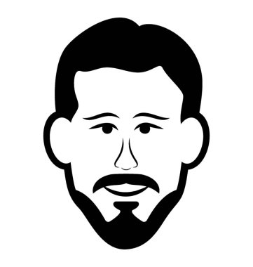 Yetişkin erkek avatar satırı simgesi 