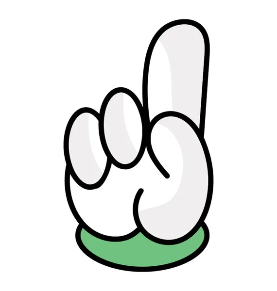 Loser Symbol Hand Gesture Icon — Stock Vector