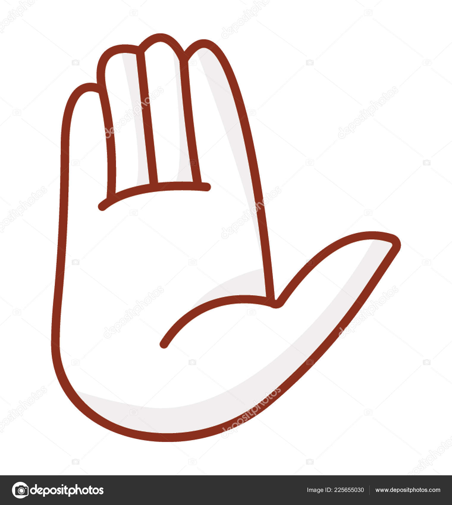 High Five Hand Gesture Cartoon Hand Stock Vector by ©vectorsmarket 225655030, image size:1520x1700