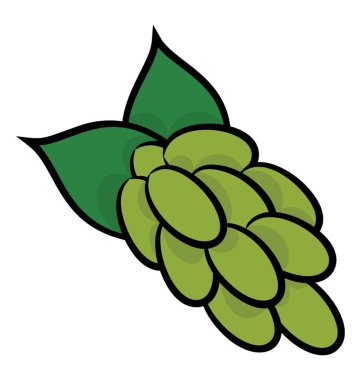 El simgesi üzüm demet çekilmiş