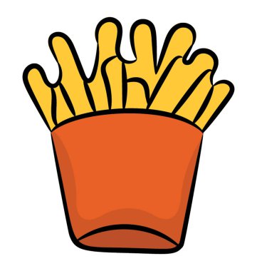 Kaydırılan patates kızartması, Aperatif yiyecek simgesi