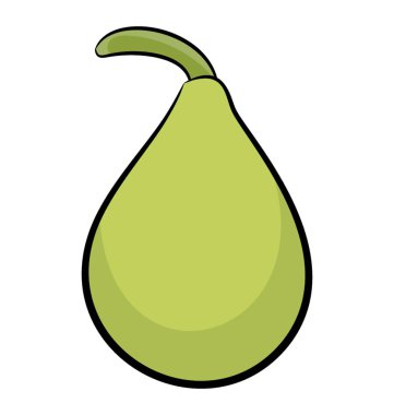 El simgeleri armut denilen sağlıklı besleyici meyve çekilmiş