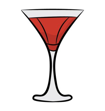 Alkol içerken, şarap simgesi