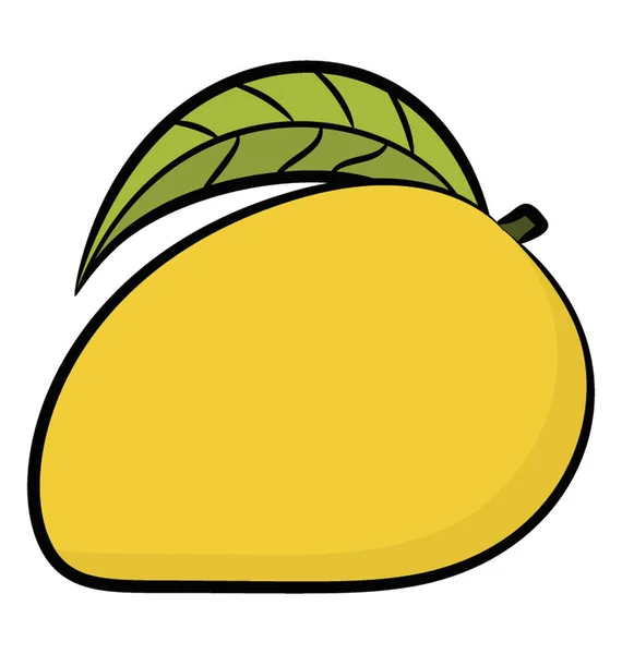 Heerlijke Rijpe Mango Pictogram — Stockvector