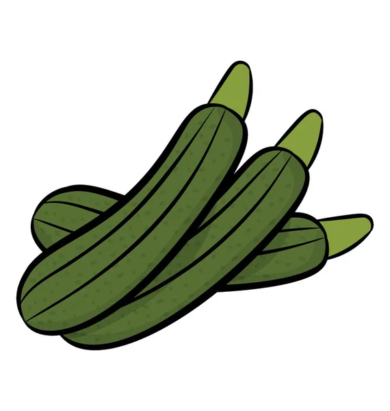 Handgezeichnetes Symboldesign Eines Gemüse Flaschenkürbisses — Stockvektor