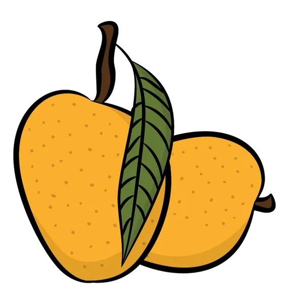 Köstliche Reife Mango Symbol — Stockvektor