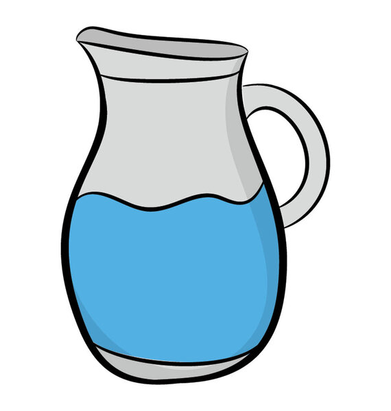 Hand drawn icon of water jug