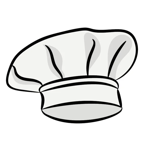 Chef Cap Ícone Desenhado — Vetor de Stock