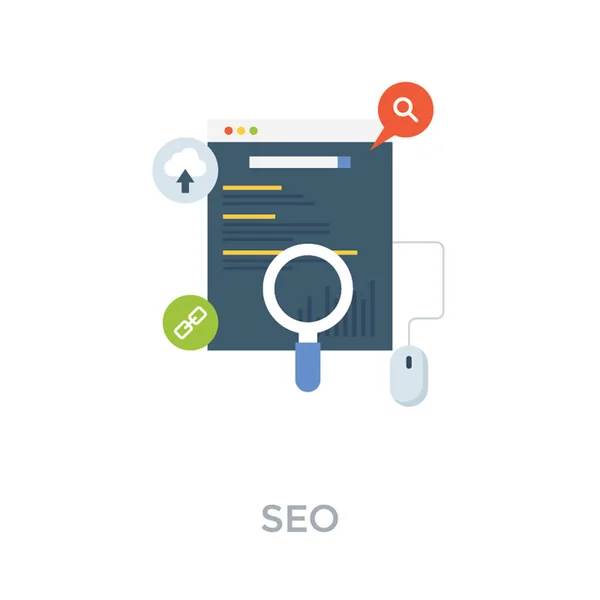 Seo Online Verksamhet Illustration — Stock vektor