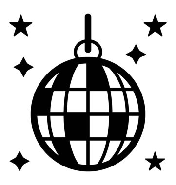 Yeni yıl dekorasyon glif simgesi için festival fener 