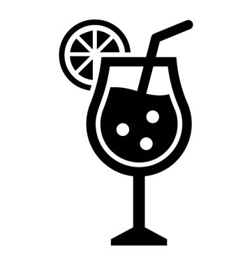 Margarita.Glyph simgesi, bardak limonata