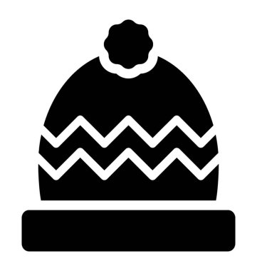 Kafa giyim yün kap karakter simgesi 