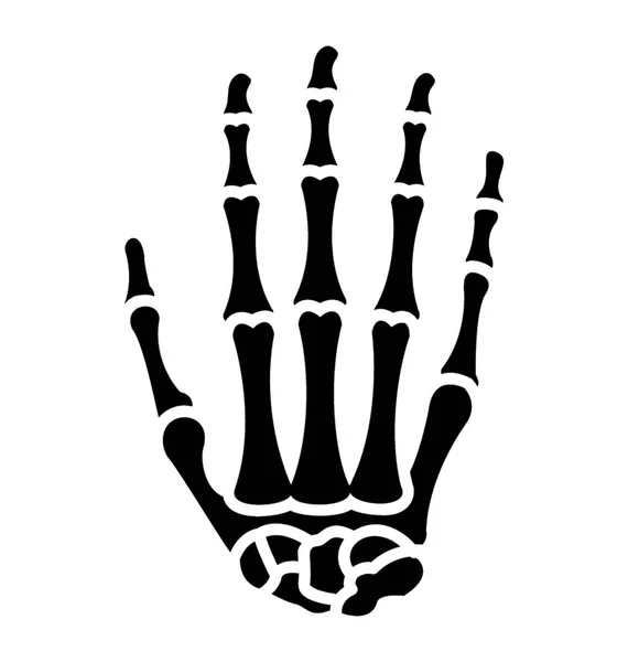 Суцільний Дизайн Іконок Ручних Кісток — стоковий вектор