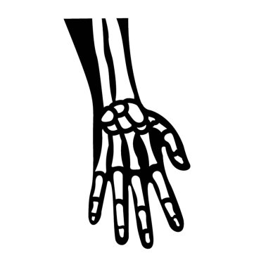 El kemiklerin sağlam simgesi tasarım