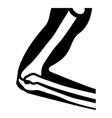 Katı simgesi tasarım dirsek eklem