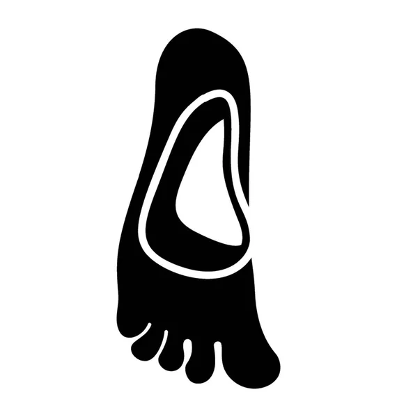 Foot Bones Solid Icon Design — Stock Vector
