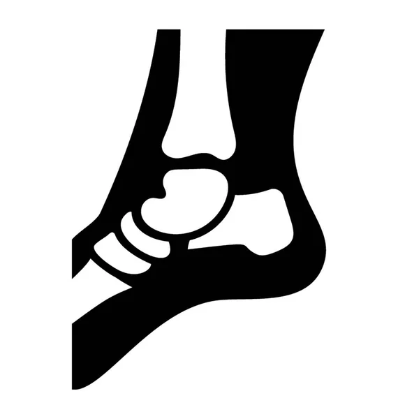 Kniegelenksymbolvektor — Stockvektor