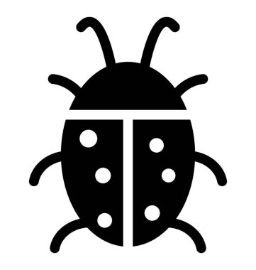 Küçük böceği ladybird katı simgesi