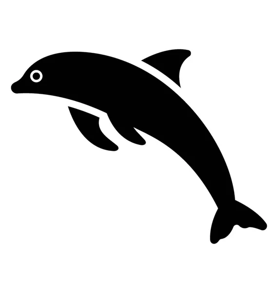 Jumpin Dolphin Ikony Designu — Stockový vektor