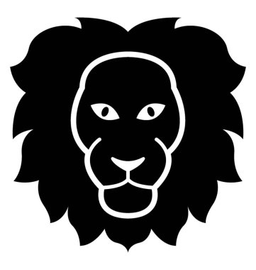 Aslan başını kızgın bir bakış