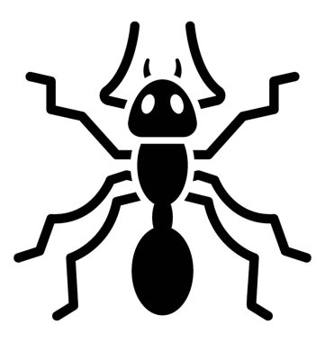 Web böcek, örümcek glif simgesi