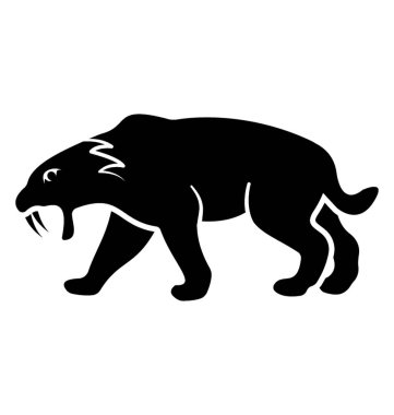 Vahşi hayvan ayı katı simgesi