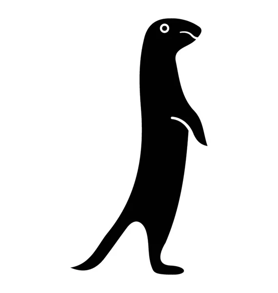 Seelöwe Solide Symbol Vektor — Stockvektor