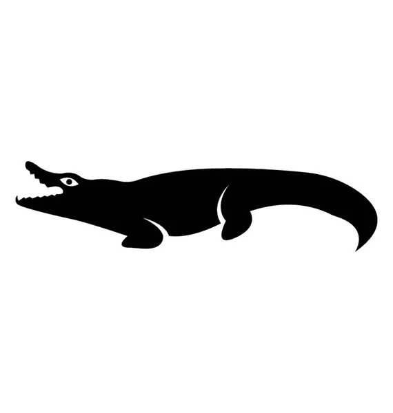 Vector Reptile Glyph Icon — Stock Vector