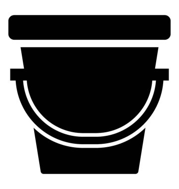 Katı simgesi tasarım su kova