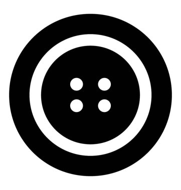 Düğme grafik katı simgesi tasarım