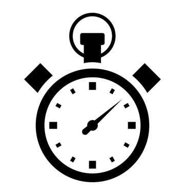Bu kronometre katı simgesi tasarım ile geri sayım