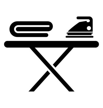 Bez Ütü katı simgesi tasarım 