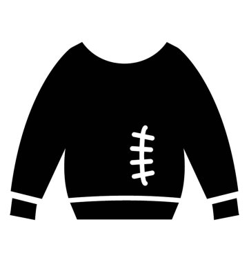 Çocuk kazak katı simgesi tasarım, kış konsepti 