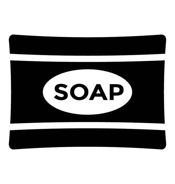 Seife Solide Symbole Design Waschmittel — Stockvektor