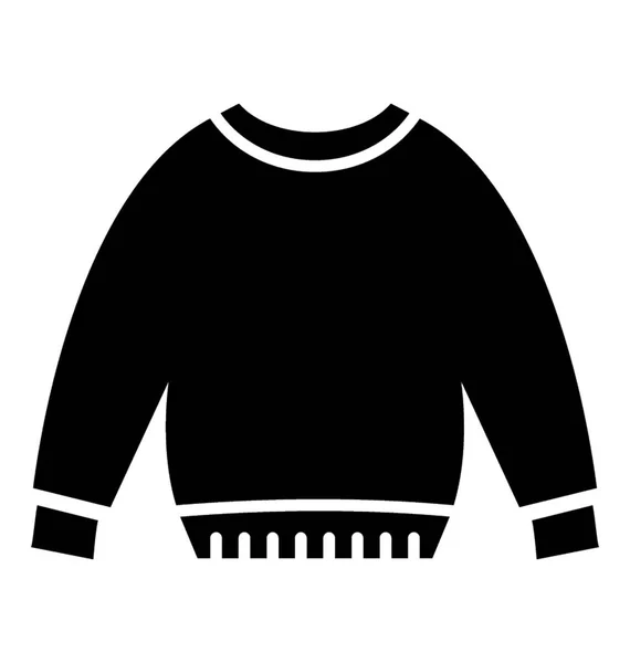 Suéter Infantil Design Ícone Sólido Conceito Inverno — Vetor de Stock