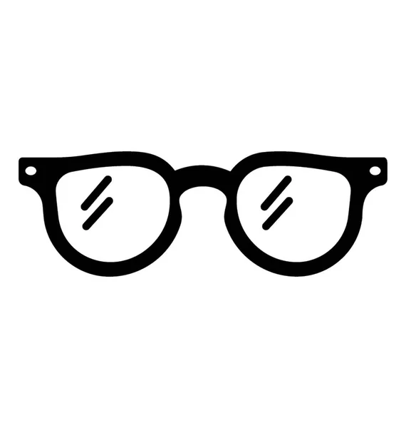 Perfecto Par Gafas Sol Sólido Icono Diseño — Vector de stock