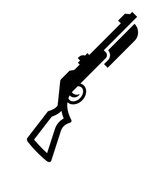 Pistola Vintage Diseño Icono Plano — Vector de stock
