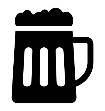 Bira cam glif simgesi tasarım 