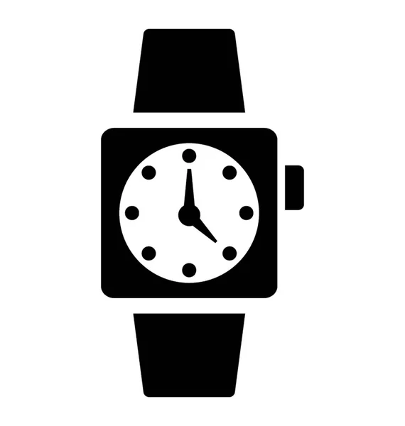 Wrist Watch Punctuality Concept — Stock Vector