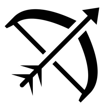 Ok ve yayla okçuluk katı simgesi 