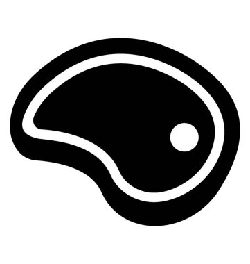 Köprü simgesi tasarım Orta nadir sığır eti biftek