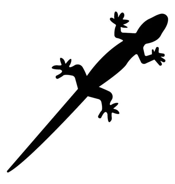 Diseño Icono Sólido Lagarto — Vector de stock