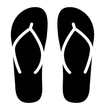 Flip flop tasarımını katı simgesi 