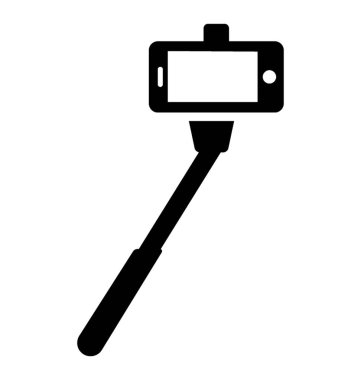 Selfie sopa katı simgesi tasarım 