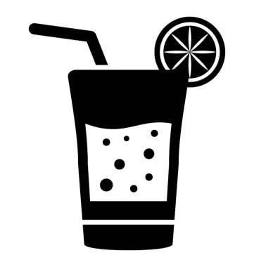 Limonata katı simgesi tasarım 