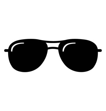 Gözlük moda gözlük katı simgesi tasarım