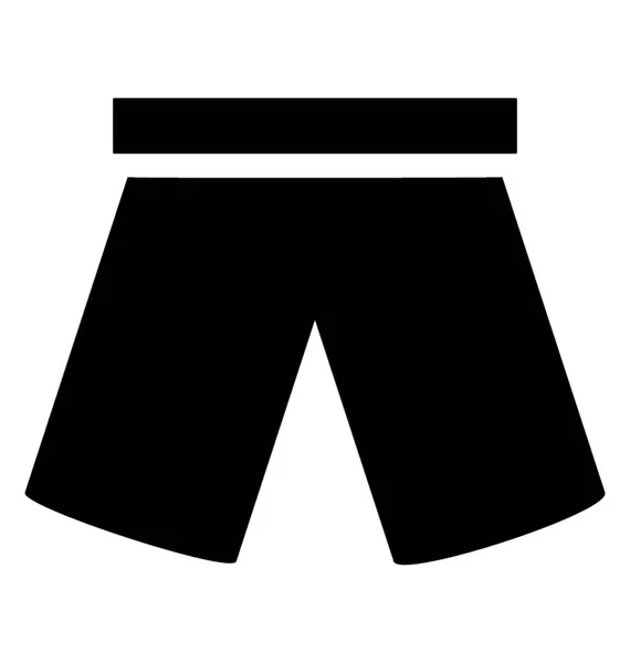 Shorts Solides Icon Design — Stockvektor