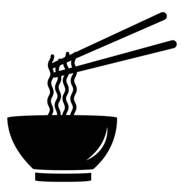 Kase erişte çorbası katı simgesi tasarım 