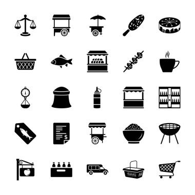 Bu yiyecek ve içecek öğeleri accomodating satıcıları katı simgeler paketidir. Bu nedenle Gıda Bloglama, gıda vlogging, fırın veya başka herhangi bir atama ile ilgili gibi konular projeleriniz varsa kesinlikle bu paketi kapmak ve yaratıcı bu simgeleri kullanın ben