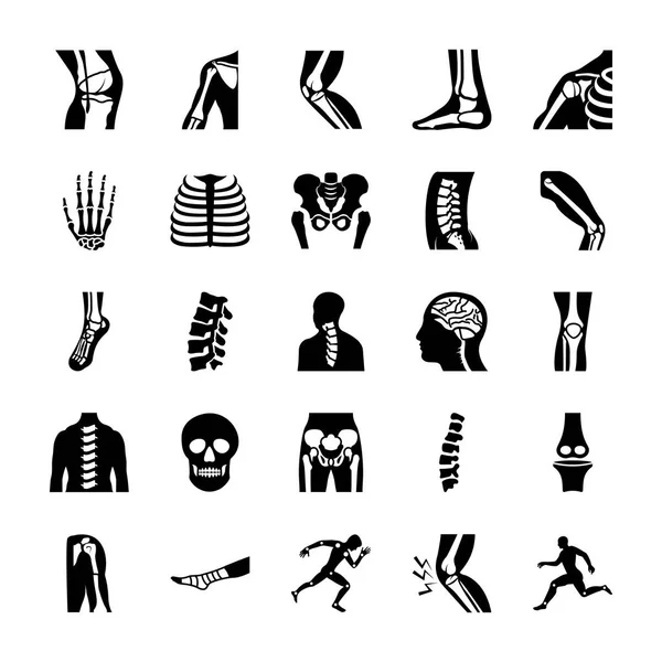 Set Encompasses Wide Range Orthopedic Spine Solid Vectors Set Which — Stock Vector